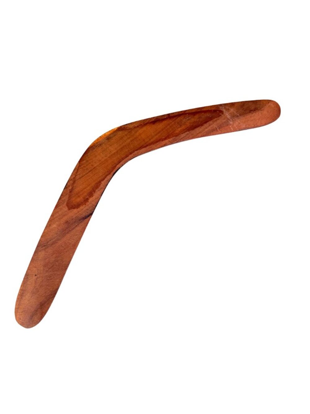 Handcrafted Wooden Boomerang Aboriginal Inspired Dot Art Snake Design Signed - Picture 6 of 6